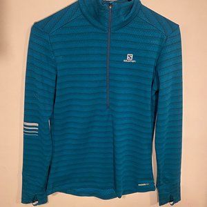 Salomon AdvancedSkin Warm (Blue) Shirt / Base Layer